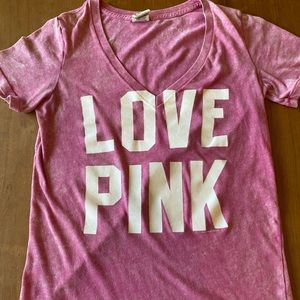 Victoria’s Secret PINK “Love Pink” V-Neck T-shirt